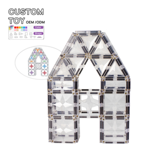 Ensemble <span class=keywords><strong>de</strong></span> jouets éducatifs Montessori MNTL pour la <span class=keywords><strong>maternelle</strong></span>, tuiles magnétiques, bricolage, tuiles <span class=keywords><strong>de</strong></span> <span class=keywords><strong>construction</strong></span> magnétiques 3D, jouet STEM pour enfants - Product Image 2