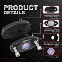 Luces de roca LED rojas IP67 impermeable Underglow rueda bien guardabarros luces para camiones sedanes coche SUV carrito de Golf