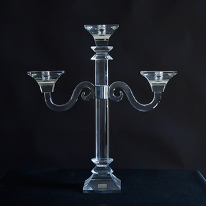 Candelabro Natalizio in Cristallo a Stelo Lungo con Centrotavola Alto per Matrimoni, Design Elegante, Decorazione Nuziale Ecologica e Bellissima - Product Image 3
