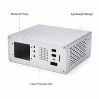 Caja de Proyectos Electrónicos de Aluminio 6061, Caja de Metal Personalizada, Doblado de Chapa Metálica, Mecanizado CNC, Acabado Anodizado Cepillado, Fábrica OEM