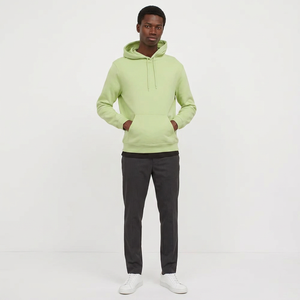 Sudaderas con Capucha Extra Grandes para Hombre, de Algodón Grueso, Felpa, Ropa de Calle de Invierno, Sudaderas con Cremallera, Logotipo Personalizado, Tinte Liso - Product Image 1