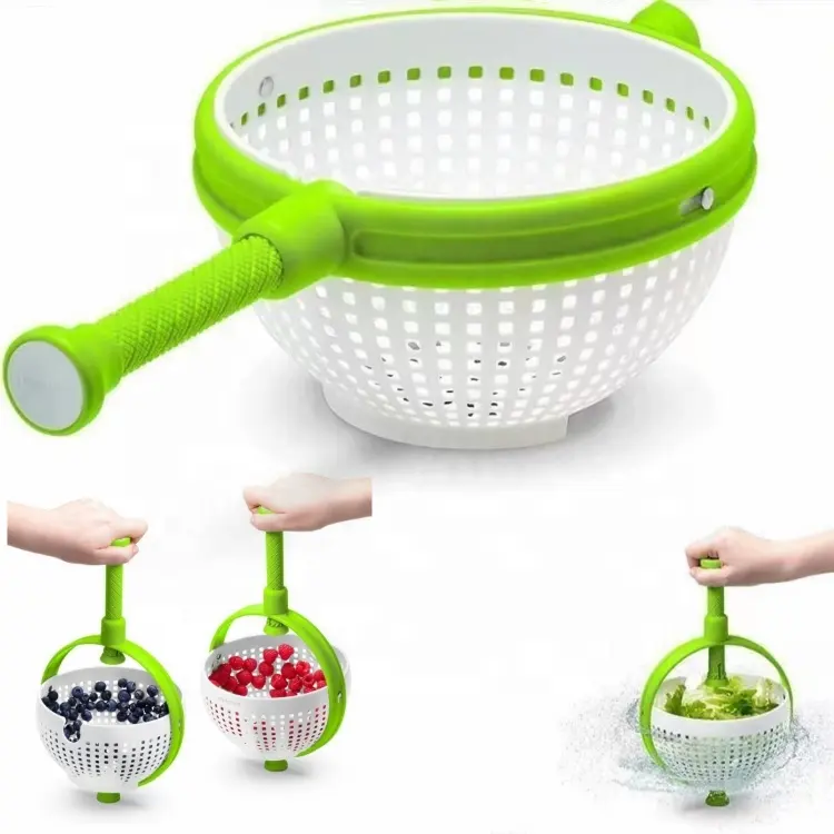 Wholesale Salad Spinner Kitchen Vegetable Drying Washer Centrifugal Dewatering Drainer Basket