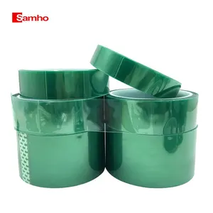 Bán buôn Pet màu xanh lá cây chịu nhiệt độ cao Băng mạ điện Silicone cách điện xe phun Baking sơn masking tape