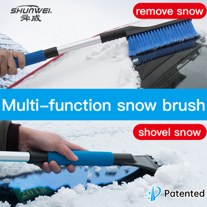 26-inch kính thiên văn mùa đông công cụ nối dài rửa xe tuyết xẻng với bọt xử lý xe tải tuyết bàn chải <span class=keywords><strong>scraper</strong></span> tự động Băng <span class=keywords><strong>scraper</strong></span> - Product Image 2