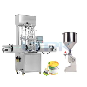 custom manual semi-automatic automatic spray paint can bucket filling machine