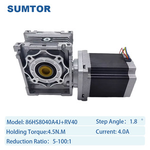 Hybrid Nema 34 Stepper <strong>Motor</strong> With Gearbox NMRV40 4.5/8.2/12N.M Worm Gear Electric <strong>Motor</strong> - Product Image 2