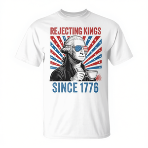 Camiseta Rejecting Kings Since 1776, diseño patriótico para el 4 de julio - Product Image 2