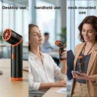 Ventilateur personnel portatif Hebron Summer, électrique, rechargeable par USB, mini, pliable, en plastique, turbo, quatre vitesses, pour la maison