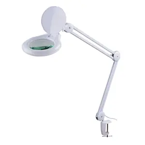 Desk Magnifying Glass 5-inch Hot Selling LED Magnifying Desk Lamp Led Light Magnifying Glass With Light For Medical And Precision Inspection