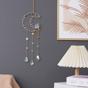 HZ Light Shadow Crystal Rolling Stone Eco-Friendly Window Garden Colorful Lighting Hanging Decoration Sun Catcher Moon Wind Chime - Product Image 5