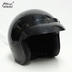 <span class=keywords><strong>Casque</strong></span> de moto personnalisé Borske, certifié DOT, ouvert, demi-visage, pour moto électrique, scooter - Product Image 3