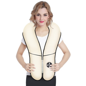 Neck And Shoulder Massage Shawl 4 Core Motor Heating Wireless Remote <b>Control</b> <b>USB</b> Rechargeable - Product Image 5