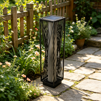 Lumière décorative d'ambiance solaire pour l'extérieur, en rotin tressé, lumière blanche chaude, adaptée à la décoration de jardin extérieur