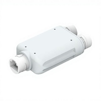 Repeater POE Tahan Air Luar Ruangan 1 2 Extender 100Mbps 2 Port Ukuran Mini IEEE802.3af/at 30w Kamera CCTV Poe Luar Ruangan HLVISUS