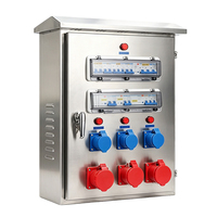 Caja de Conexiones Industrial de Acero Inoxidable, Impermeable para Exteriores, Gabinete de Mantenimiento de Fuente de Alimentación, Caja de Interruptores de Tres Niveles para Uso en Campo