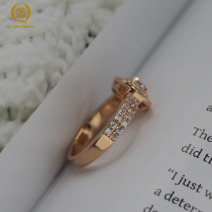 Bague de luxe pour femme à deux rangs de diamants, or 18 carats, diamant de laboratoire de haute qualité couleur D pureté VVS avec certificat IGI, personnalisable pour cadeau - Product Image 4