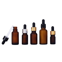 Bouteilles compte-gouttes rondes en verre Boston transparentes bleues, ambrées, vertes de 15 ml, 30 ml, 60 ml, 100 ml, 120 ml (1 oz, 2 oz, 4 oz, 8 oz, 16 oz) pour huiles essentielles