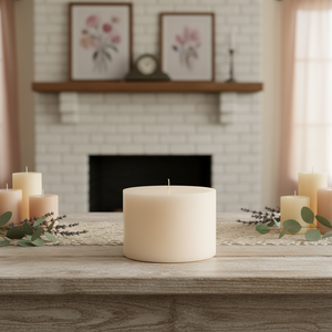 NF Lauren 10x15 Pillar <b>Candle</b> Private Label Custom Color & Scent Handmade Soy Wax Home Decor <b>Bulk</b> Wedding Decorative <b>Candle</b> - Product Image 3