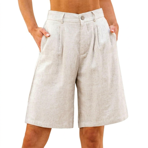 Nuevos Pantalones Cortos Bermuda de Algodón de Verano de Alta Calidad ODM, Estilo Urbano, Diseño de Logotipo Personalizado para Hombre, Cintura Elástica Lateral, Venta al Por Mayor - Product Image 1