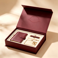Livre magnétique de luxe personnalisé  Boîte cadeau élégante pour bloc-notes, stylo, marque-page, ensemble de papeterie de bureau, boîte d'emballage avec insert en mousse EVA