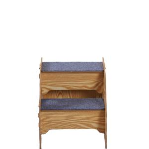 Cama para mascotas de madera maciza de pino con marco de escalada, escalera para perros de desmontaje y rampa para perros pequeños y viejos, gatos que trepan camas altas, sofás - Product Image 1