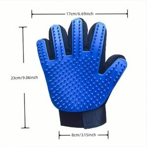 Gant de toilettage et de massage pour chiens et chats, pour poils longs et courts, brosse anti-poils et démêlante pour animaux de compagnie - Product Image 4
