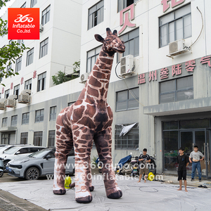 360 personalizzato luce LED <span class=keywords><strong>20ft</strong></span> pubblicità gonfiabile giraffa cartone animato mascotte per eventi all'aperto decorazione di festa con soffiatore accessorio - Product Image 3