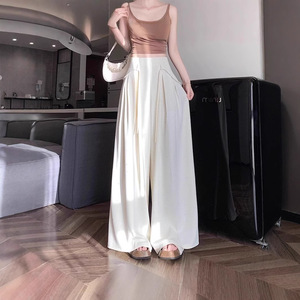 <span class=keywords><strong>Pantalon</strong></span> Palazzo <span class=keywords><strong>Femme</strong></span> Décontracté à Paillettes Scintillantes, Taille Haute Amincissante, Coupe Ample, Longueur Ras du Sol, Nouvelle Collection Été 2026 - Product Image 3