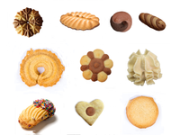 Machine à fabriquer des biscuits Maamoul de haute qualité, nouveau design, 6 rangées, remplie au chocolat, double couleur, à vendre