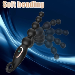 Masajeador de Próstata Erótico para Adultos, Juguete Anal con Control Remoto, Extra Largo, Impermeable, con Bolas Anales, Vibrador, Juguetes Sexuales USB - Product Image 2