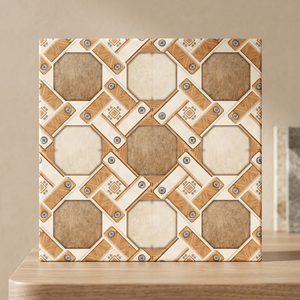 Azulejos de Cerámica Mate Rústicos Digitales de 300x300 mm, Porcelana Vitrificada Antideslizante para Interiores, Diseño para Baños - Product Image 3