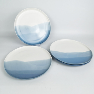 <span class=keywords><strong>Set</strong></span> di <span class=keywords><strong>piatti</strong></span> da tavola in ceramica <span class=keywords><strong>blu</strong></span> nordico Ombre per ristorante - Product Image 5