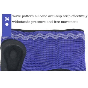 แผ่นรองเข่าผ้าไนลอนยืดหยุ่นระบายอากาศได้ดีแผ่นรองเข่าแบบปรับได้ปลอกรัดน่องแขนยาวปรับได้ - Product Image 6