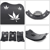 Porte-bûches décoratif en métal courbé noir pour intérieur/extérieur, support de rangement pour bois de chauffage