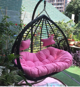 अच्छी गुणवत्ता वाले डबल सीटर 2 व्यक्ति स्विंग चेयर रतन लटका कुर्सी - Product Image 6