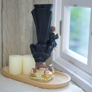 库存产品 天主教宗教雕像 树脂圣安东尼雕像 7.87英寸高 站立倒立的圣安东尼雕像 - Product Image 6