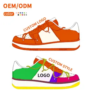 Baskets pour hommes personnalisés OEM ODM Logo Basketball Style Sport Casual Chaussures vierges pour hommes personnalisées