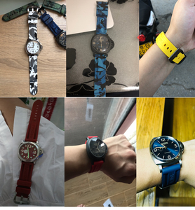 Panera i PAM441, correas de reloj de lujo, correas de reloj deportivas, correas de reloj de goma de silicona impermeables, 20mm, 22mm, 24mm - Product Image 5