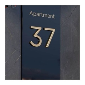 Customized Hotel <b>Door</b> Number <b>Plates</b> Led Hotel Room Signs <b>Door</b> Sign Hotel Number Led Light Apartment Number - Product Image 3