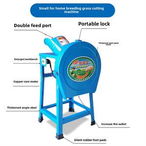 Broyeur d'alimentation verte motorisé à haute efficacité broyeur déchiqueteuse de coupe d'herbe à usage agricole pour poulet canard et cochon - Product Image 3