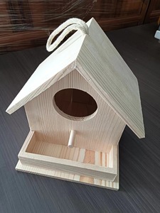 Comedero de Madera para Pájaros, Colgante, para Observar Pinzones, Cardenales, Pájaros Pequeños, Oropérs, Decoración de Jardín - Product Image 3