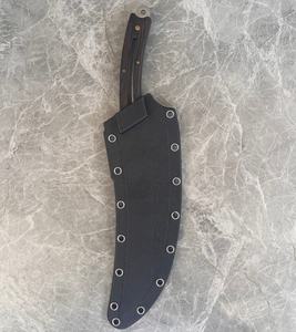 Chine Longquan Cuisine intégrée Motif de plumes forgées Couteau de chasse en acier inoxydable Spécial pour boucher et chef de viande - Product Image 4