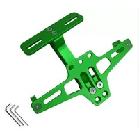 Cadre de plaque d'immatriculation en aluminium réglable CNC, support de plaque d'immatriculation de moto, support universel de plaque d'immatriculation de moto