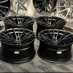 Cerchi Auto 722Auto 18 19 20 21 22 <span class=keywords><strong>24</strong></span> 26 Pollici Multi-Raggio Forgiati 5x120 5x112 5x114.3 Nero Lucido Concavo Profondo - Product Image 2