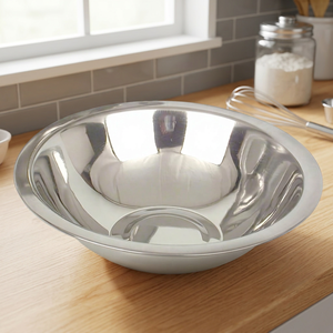 Heavy Duty Polished Aluminum Classic Bowl Skid Proof Bottom Deep Design Lightweight Safe Stable Mixing Eco-Friendly Home Use - Product Image 2