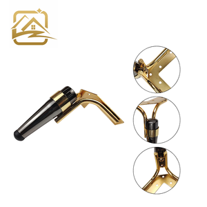 Hoes Shape L Metal Wire Curved Cone Premium Partsbed Support Gun <b>Black</b> and Gold Stool Dining Cheap <b>Sofa</b> Legs - Product Image 2