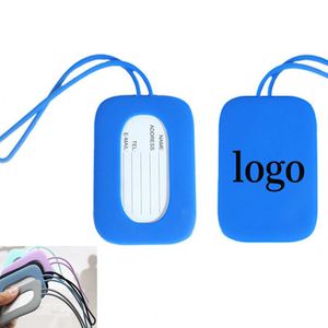 Étiquettes de bagages en silicone personnalisées avec logo promotionnel, cartes d'identité - Imperméables, ultra-légères, résistantes à l'usure pour les voyages et l'aéroport - Product Image 1