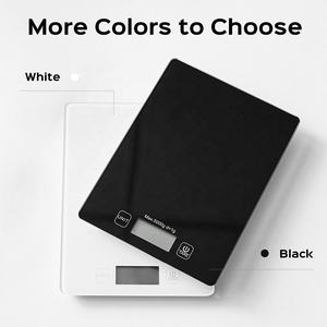 웰랜드 고강도 강화유리 전자 플랫폼 디지털 주방 음식 저울 5kg 배터리 작동 - Product Image 6