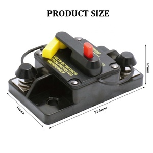 Disjoncteur DC à montage en surface, protection contre les surtensions de l'allumage, 40A-300A |   12V/24V/48V pour l'audio automobile et les bateaux marins |    Certifié - Product Image 2