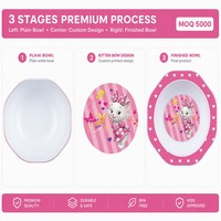Assiettes en plastique PP sûres et durables, motif de dessin animé, écologiques, réutilisables, de qualité alimentaire, vaisselle pour enfants, assiettes pour enfants